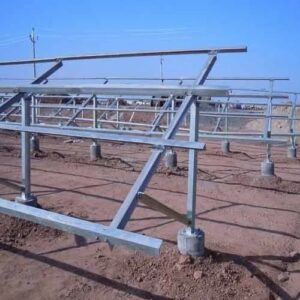 استراکچر دو ردیف 10 پنل خورشیدی – مناسب سطح زمین