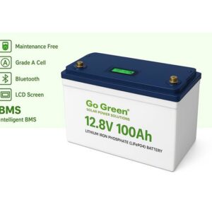 باتری لیتیوم 100 آمپر ساعت Go Green ولتاژ 12.8V